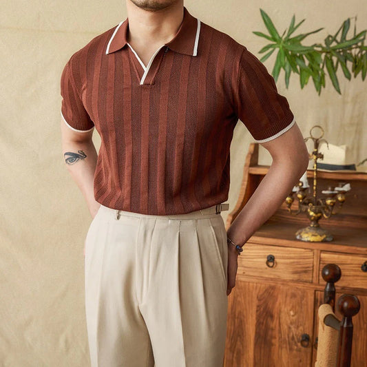 Chemise Polo Classique Côtelée Éternelle - Foivo