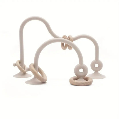 Bijou à Mâcher Bébé En Bois Et Silicone