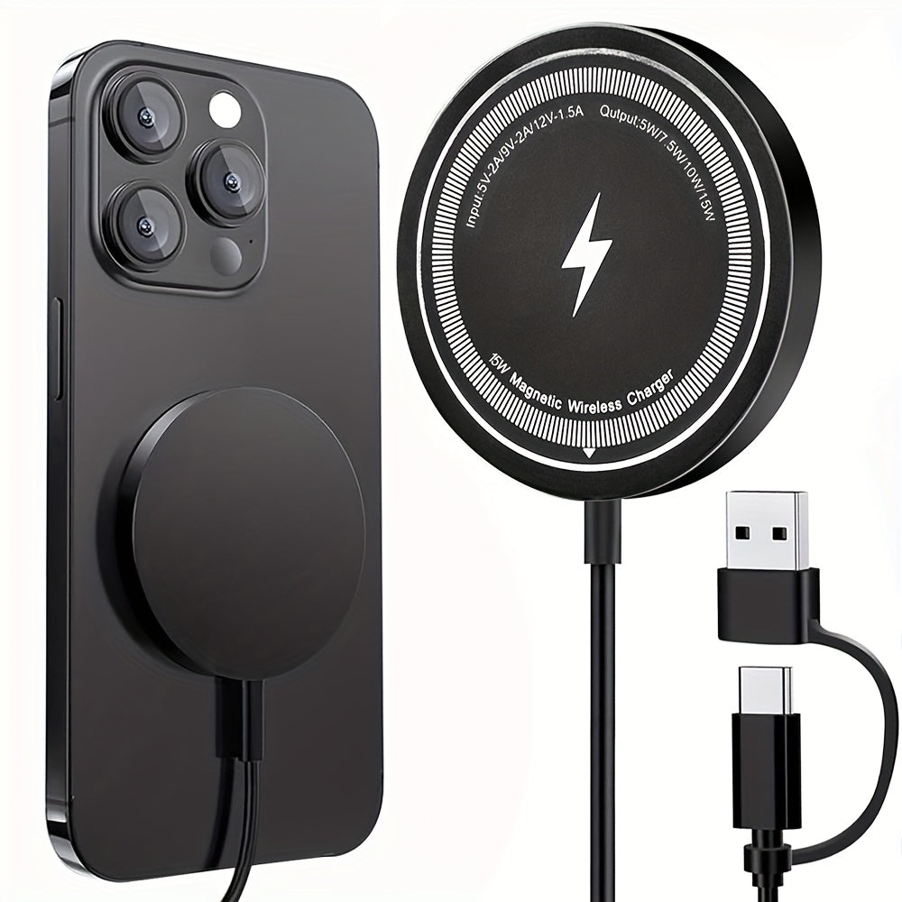 Chargeur Téléphone Magnétique Sans Fil avec Câble USB