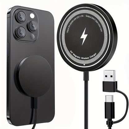 Chargeur Téléphone Magnétique Sans Fil avec Câble USB