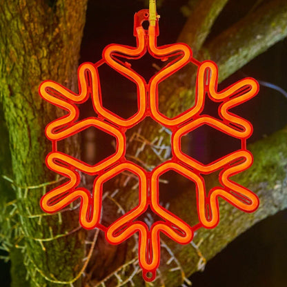 Lumière LED Flocon de Neige Imperméable - Décor Noël Exterieur