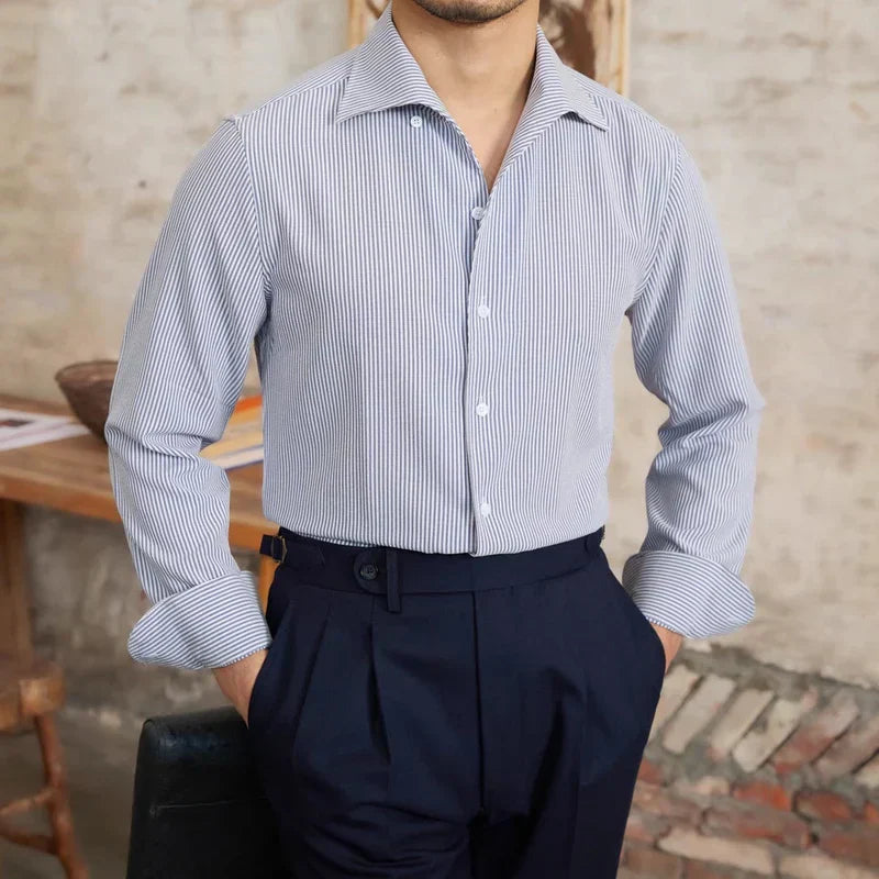 Chemise Slim Carreaux Fines Élégante