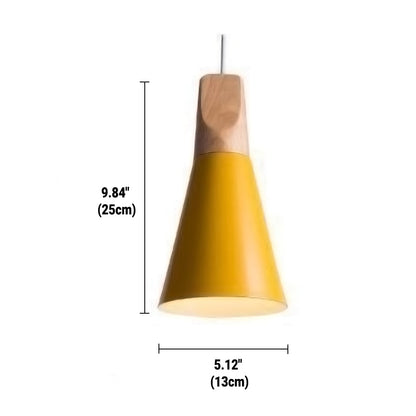 Lampe Suspendue Industrielle en Bois et Acier avec Régulateur de Hauteur