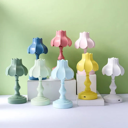 Lampe de Nuit Élégante Fleur LED Calme - BlxckFR