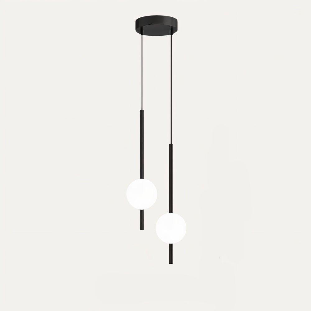 Luminaire Suspendu Verre Métal – Style Nordique Élégant