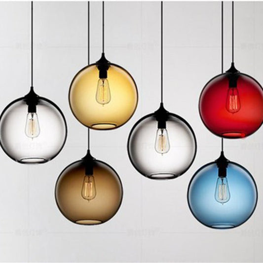 Luminaire Suspendu Verre Transparent Moderne - Foivo