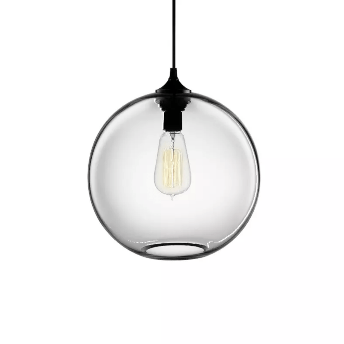 Luminaire Suspendu Verre Transparent Moderne