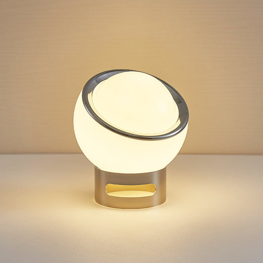 Lampe de Table Élégante en Verre et Métal Chrome - Foivo