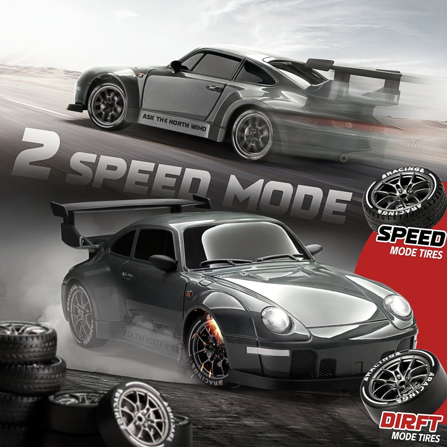 Voiture Télécommandée Drift avec Kit de Course - BlxckFR