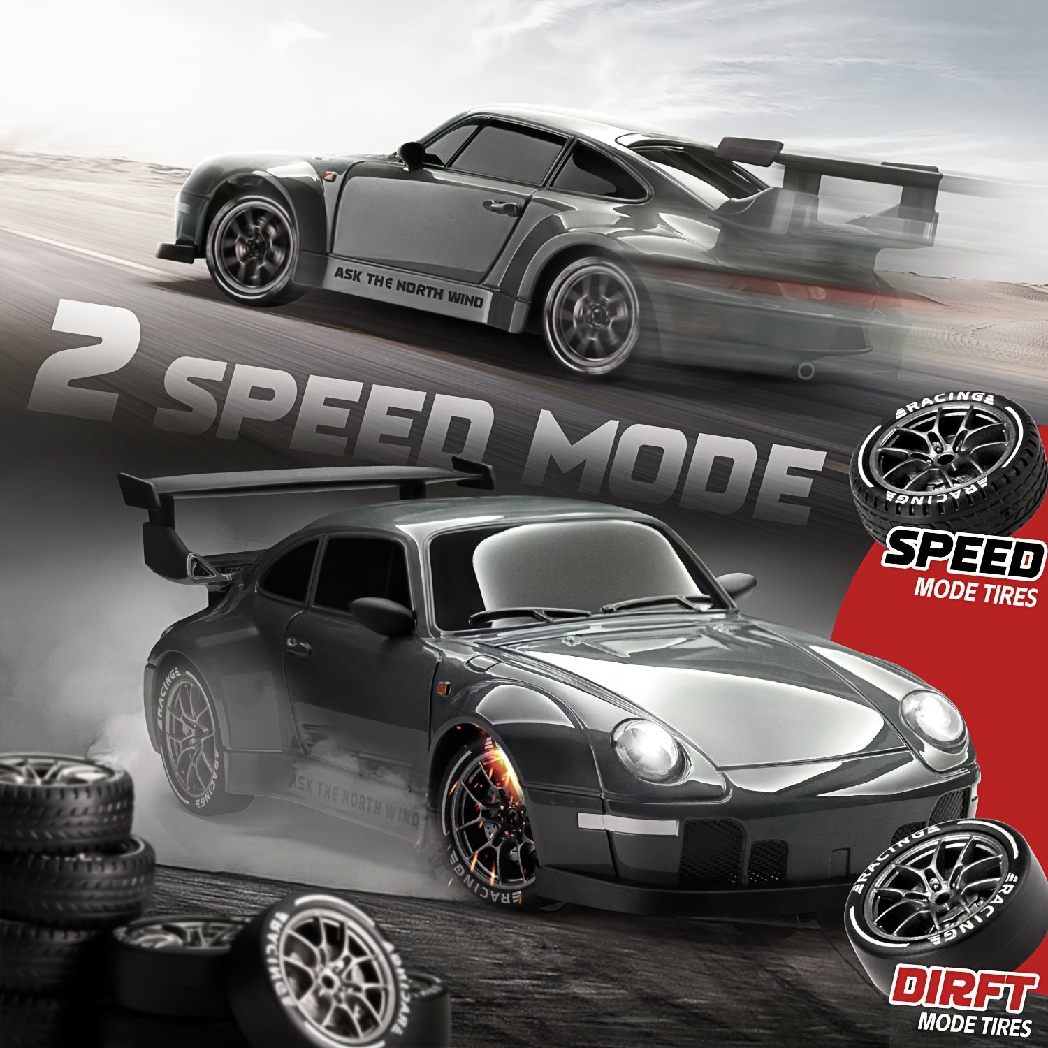 Voiture Télécommandée Drift avec Kit de Course - BlxckFR