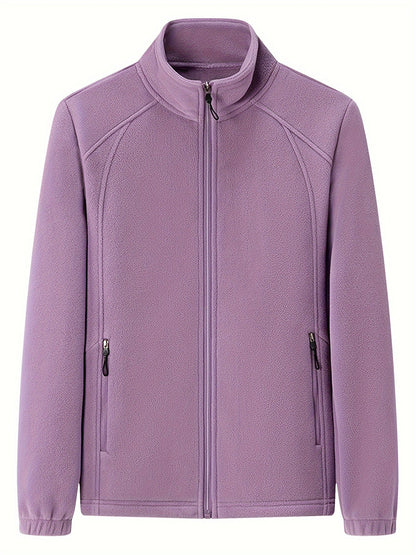 Veste Douillette à Col Montant Chic