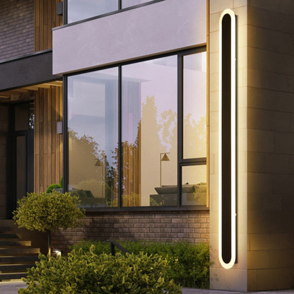 Lampe Murale LED Extérieure Noir Élégant