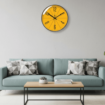 Horloge Murale Précise Style Nordique Design Elégant - Foivo