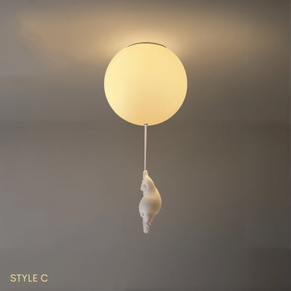 Lampe Suspendue Enfant Ours Jouet