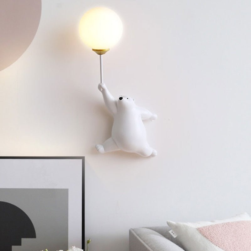 Lampe Murale Ours Câlin | Éclairage Chaleureux et Intime