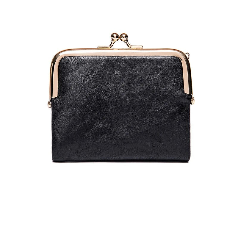 Portefeuille Cuir Classique à Fermeture Antique