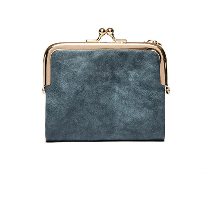 Portefeuille Cuir Classique à Fermeture Antique - BlxckFR