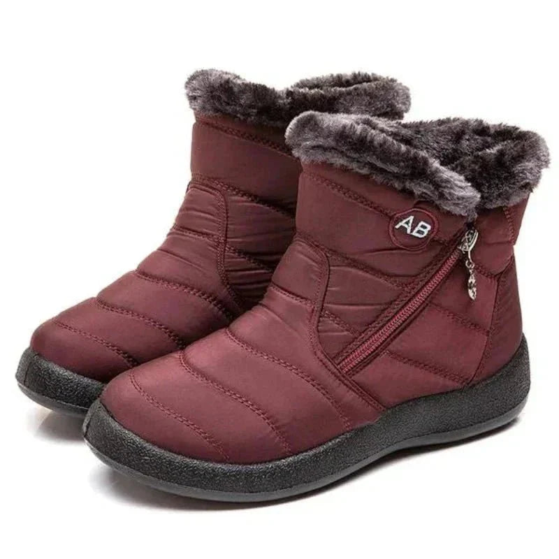 Bottes Hivernales Douillettes et Imperméables avec Fourrure - blxckfr