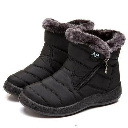 Bottes Hivernales Douillettes et Imperméables avec Fourrure