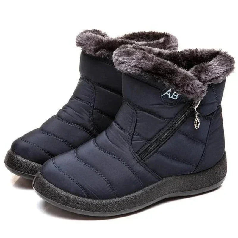 Bottes Hivernales Douillettes et Imperméables avec Fourrure