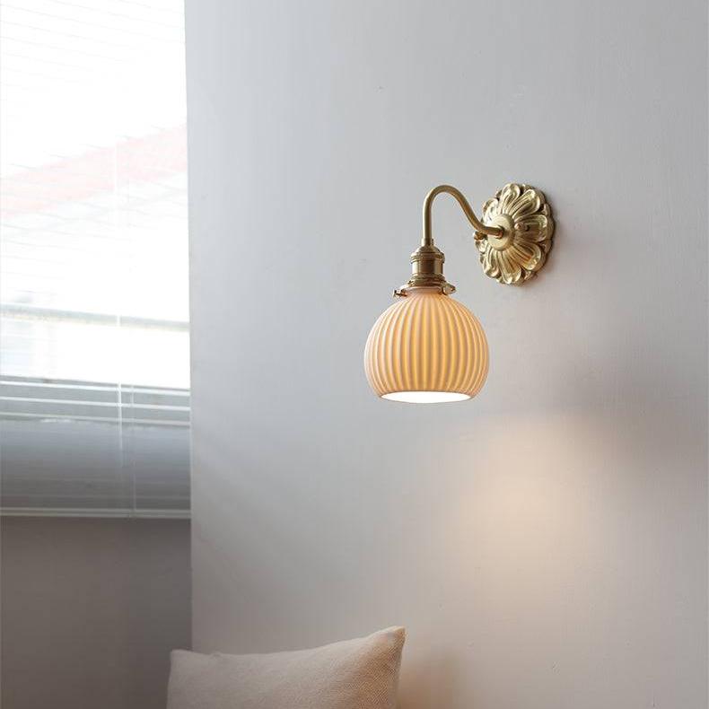 Lampe Murale Design en Métal et Faïence - Chic Intérieur Élégant