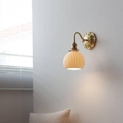 Lampe Murale Design en Métal et Faïence - Chic Intérieur Élégant
