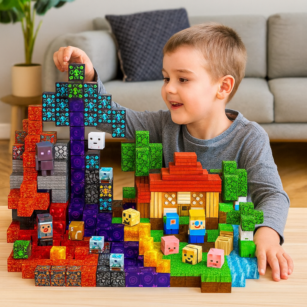 Bloc de Construction Magnétique Jouet Enfants - BlxckFR