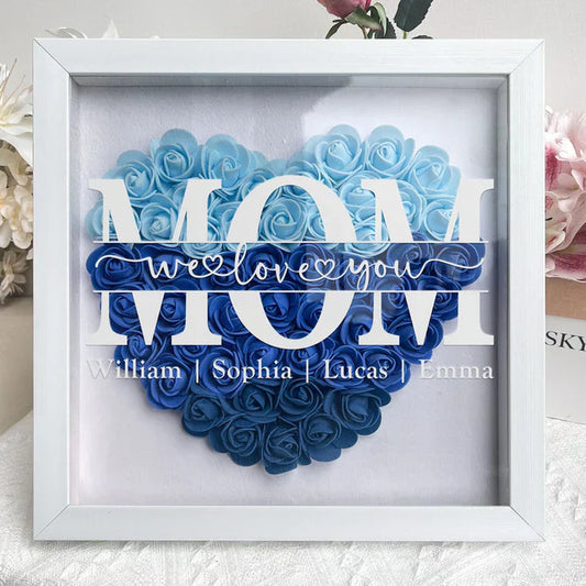 Cœur Floral Customisé - Cadeau Mère Émouvant - BlxckFR