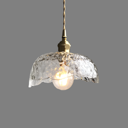 Luminaire Suspendu en Verre et Métal - Éclairage Chic pour Maison
