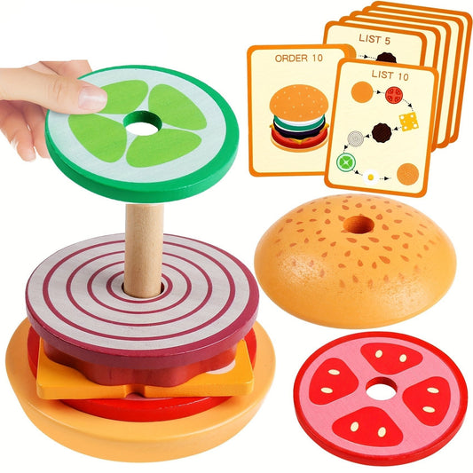 Jouets Éducatifs Montessori pour Enfants - Blocs à Empiler Colorés - BlxckFR