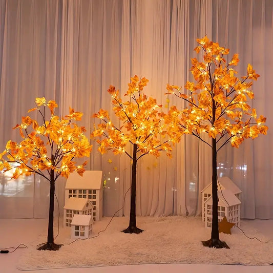 Arbre LED D'Automne – Décoration Lumineuse avec Feuilles Colorées - Foivo