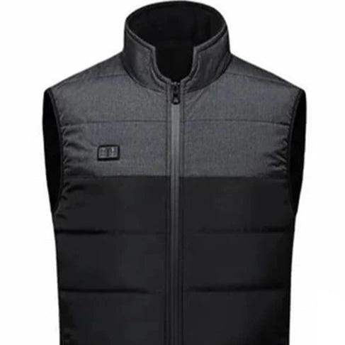 Gilet imperméable chauffant à zipper