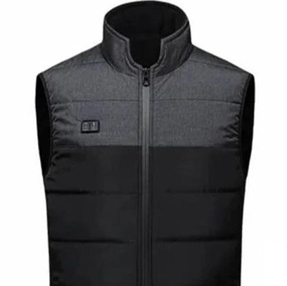 Gilet imperméable chauffant à zipper