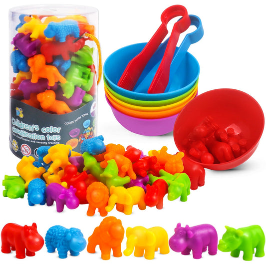 Jeu d'Apprentissage Coloré Animaux - BlxckFR