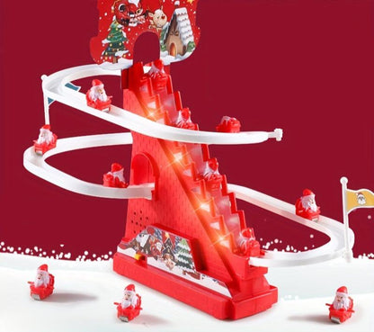 Figurines de Noël Animées, 3 Pères Noël Joyeux