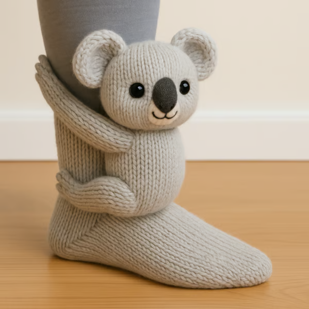 Chaussons Douillets Animaux Mignons pour Intérieur