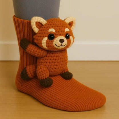 Chaussons Douillets Animaux Mignons pour Intérieur