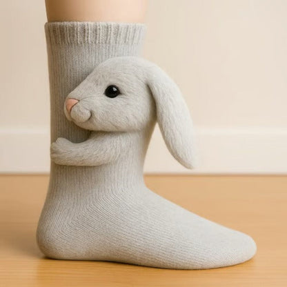 Chaussons Douillets Animaux Mignons pour Intérieur