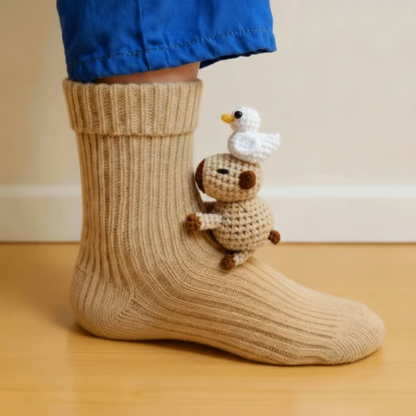 Chaussons Douillets Animaux Mignons pour Intérieur