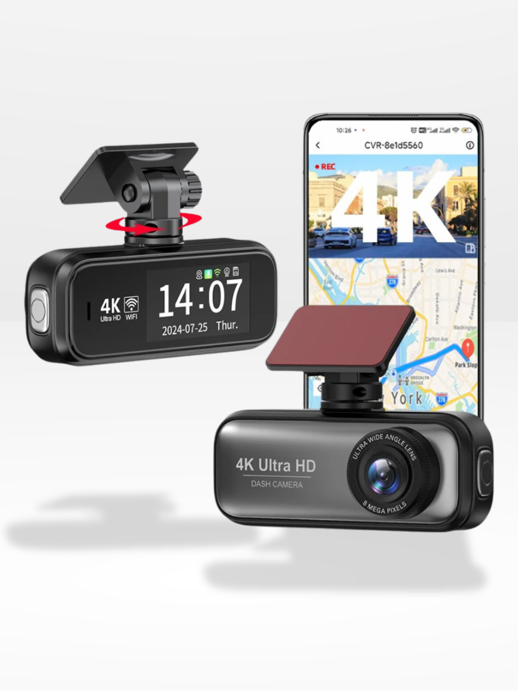 Caméra de Voiture HD Connectée - Foivo