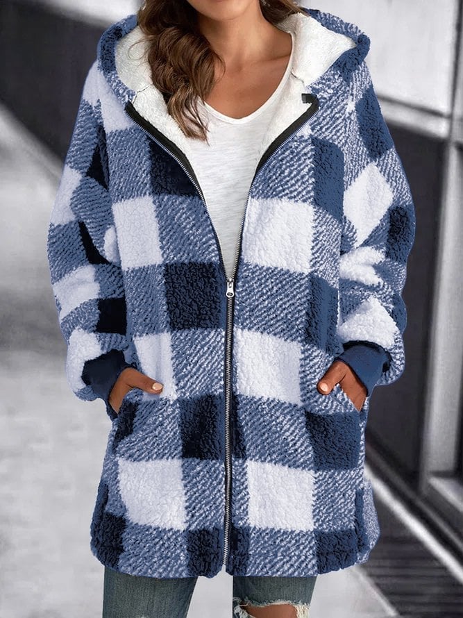 Doudoune Capuche Zippée Élégante Taille Grande - BlxckFR