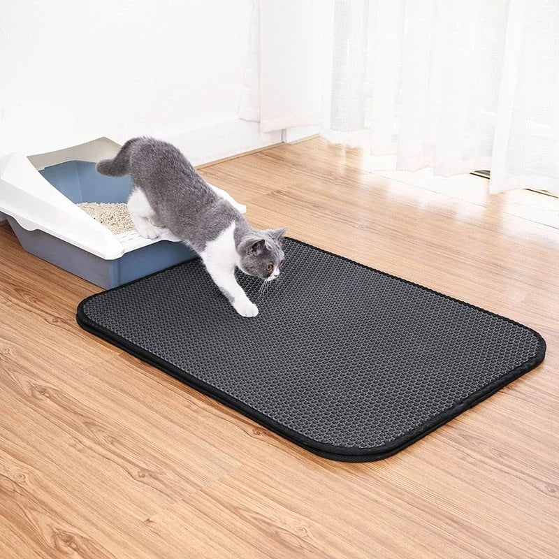 Tapis de Litière Chat antidérapant et Lavable - Foivo
