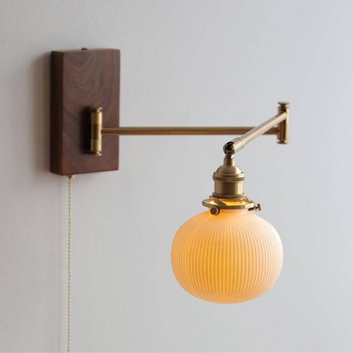 Lampe Murale Céramique et Bois Élégante pour Décor Intérieur Chic - Foivo