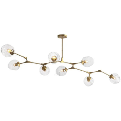 Luminaire Sputnik Élégant - Lustre Design en Verre et Acier