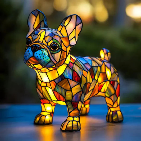 Lampe de table en verre coloré pour animal de compagnie - BlxckFR