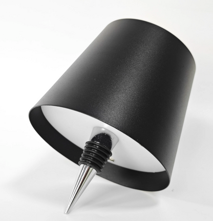 Lampe de Table en Bouteille de Vin Élégante et Rechargeable