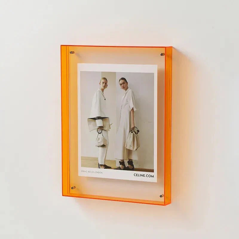 Cadre Photo Brillant en Verre Couleur – Déco Chic et Actuel