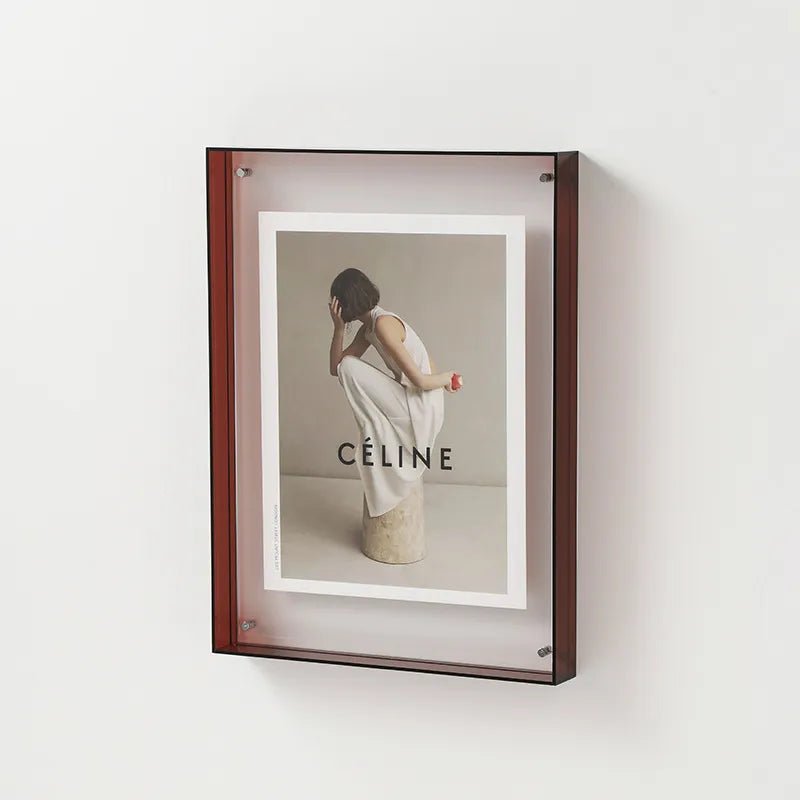Cadre Photo Brillant en Verre Couleur – Déco Chic et Actuel