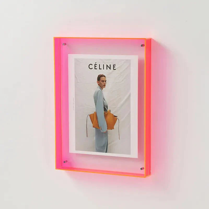 Cadre Photo Brillant en Verre Couleur – Déco Chic et Actuel