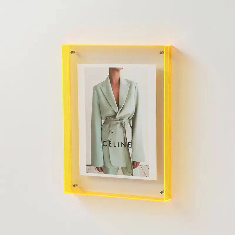 Cadre Photo Brillant en Verre Couleur – Déco Chic et Actuel